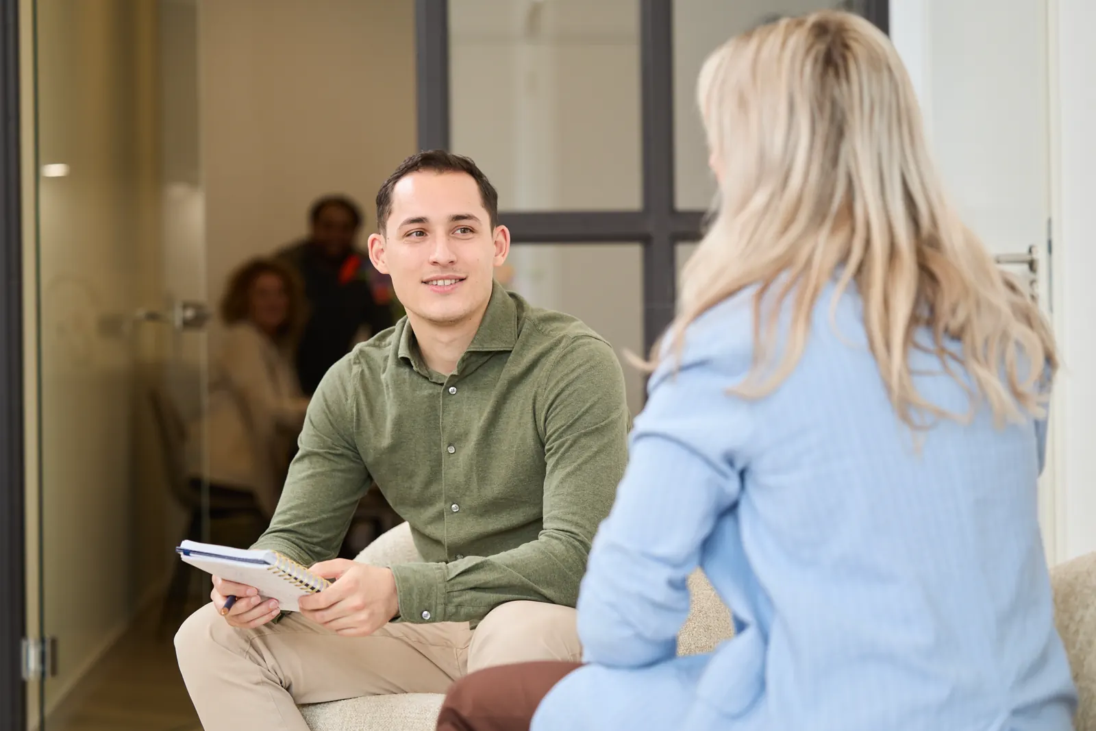 Persoonlijke intake door recruitmentbureau Quikr Talent voor een werkgever in Bussum