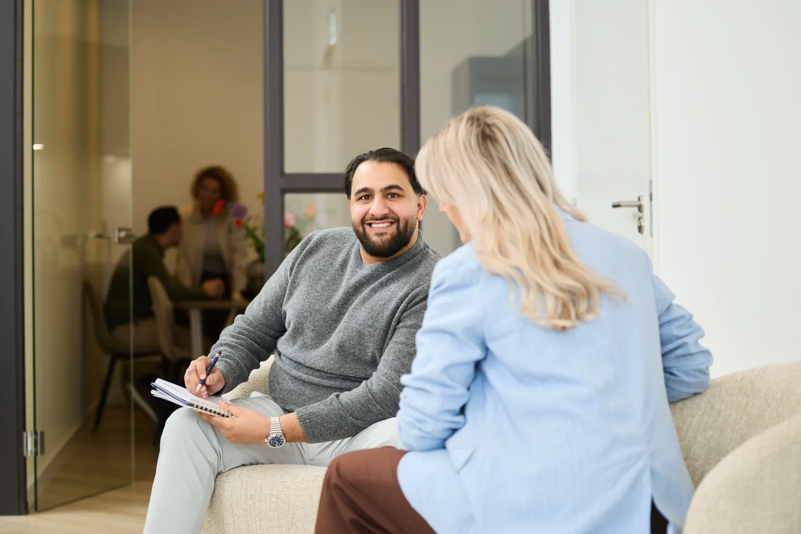 Persoonlijke intake door recruitmentbureau Quikr Talent voor een werkgever in Hilversum